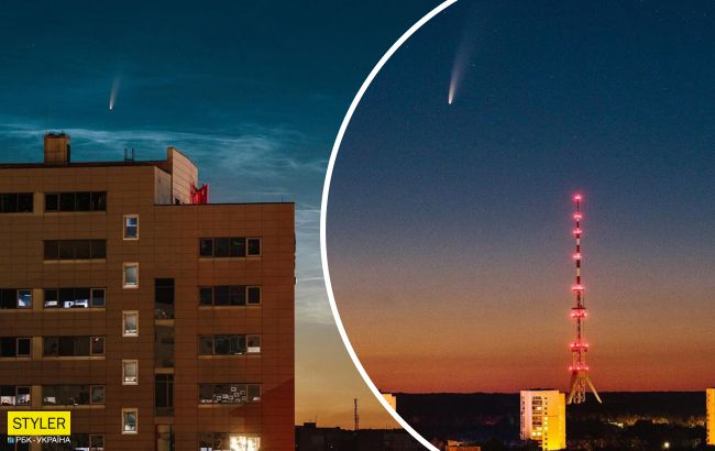 В небе над Украиной пролетает великая комета: такой красоты не было давно (фото)