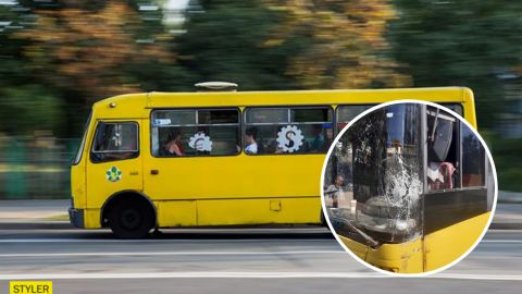 У Києві маршрутник протаранив тролейбус через "погоню за пасажирами" (фото)
