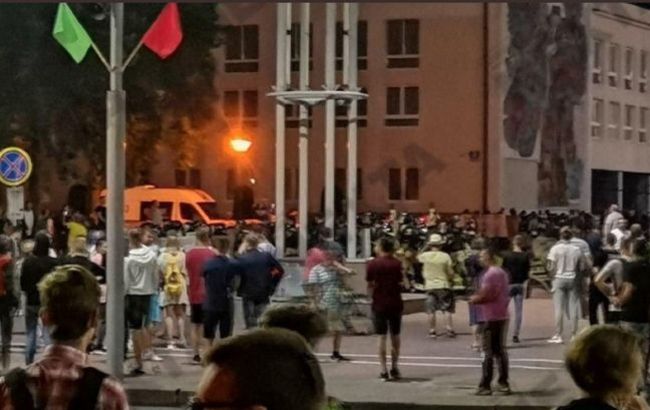 Участники акции протеста начали расходиться из центра Минска