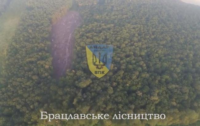 Наслідки незаконної вирубки лісів у Вінниці зняли з висоти пташиного польоту