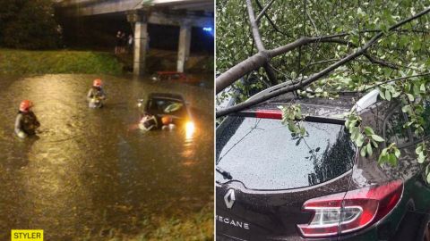 Сніг, потоп і повалені дерева: фото і відео наслідків страшної негоди в Україні