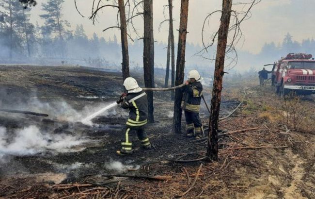 Пожары в Луганской области: в трех районах ситуация остается сложной