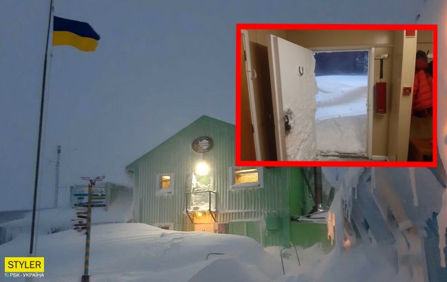 Украинские полярники в Антарктиде попали в снеговую ловушку: впечатляющие фото