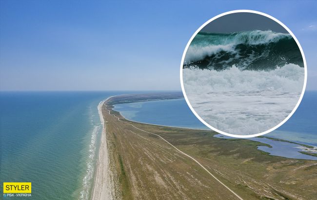 Безумный шторм на Азовском море практически "съел" все пляжи: берега не осталось