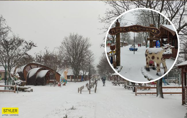 Зима на морі: український курорт завалило снігом (казкові фото)