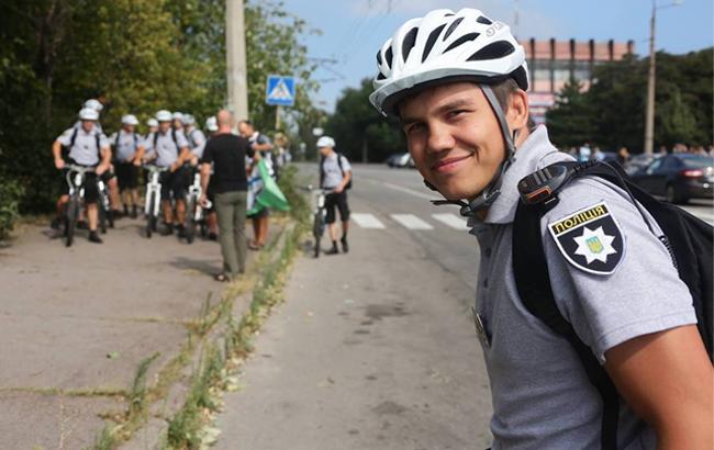 В Запорожье появился полицейский велопатруль