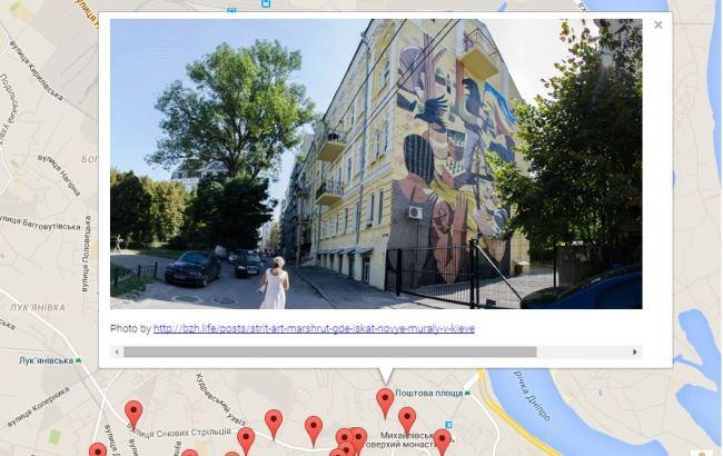 Киевлянин создал интерактивную карту столичных муралов