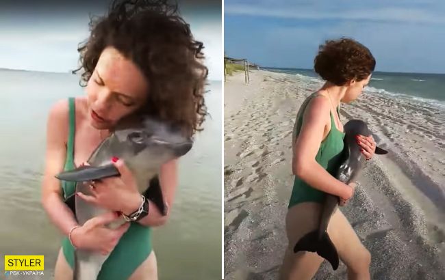 Під Миколаєвом відпочивальники врятували дельфінятко: миле відео