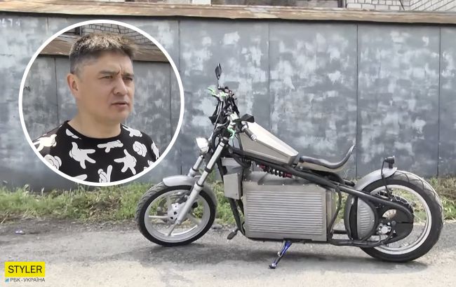 Житель Дніпра створив унікальний електробайк: може проїхати на одному заряді 320 кілометрів