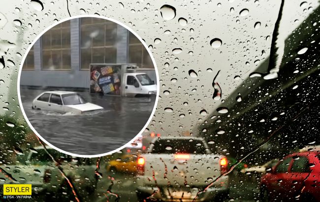 В Ровно на День Независимости пошел сильный дождь: отменили часть мероприятий (видео)