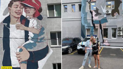 У Києві з'явився новий незвичайний мурал: присвячений рятувальникам