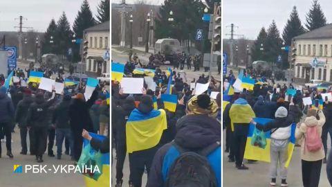 Це наше місто і наші вулиці! Жителі Куп'янська підняли український прапор біля мерії