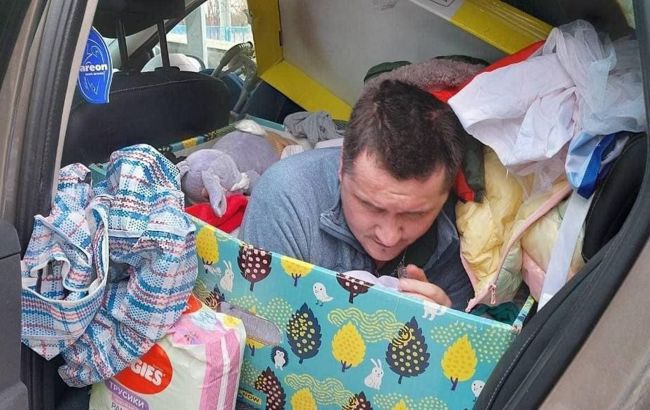 Мужчина хотел сбежать из Украины в "пакете малыша", спрятавшись между памперсами (фото)