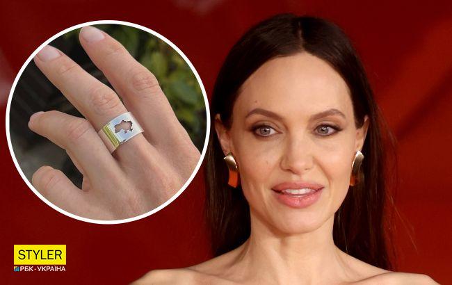 Анджелина Джоли носит украинское кольцо за 1500 грн (фото)