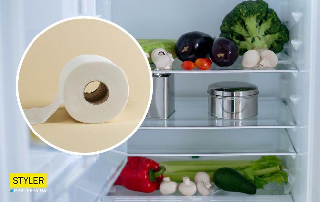 Положите рулон туалетной бумаги в холодильник и решите огромную проблему