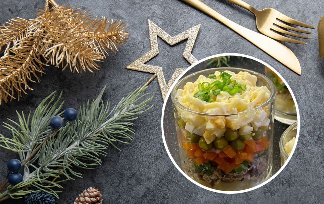 Бюджетний новорічний салат зі шпротами: це неймовірно смачно!