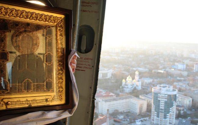 Оккупационные власти Симферополя освятили город с высоты птичьего полета