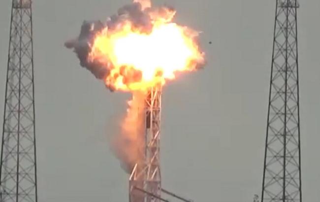 Falcon 9: видео взрыва