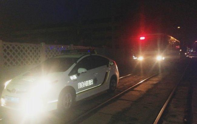 Киевские полицейские задержали пьяного водителя трамвая