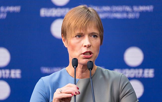 Президент Естонії назвала напад РФ на українські кораблі "війною в Європі"
