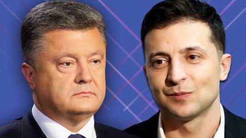 Дебаты Порошенко и Зеленского покажут на российском ТВ
