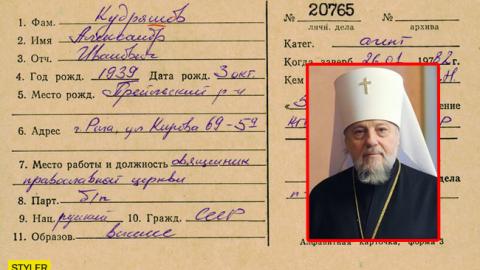 Митрополит РПЦ оказался агентом КГБ: опубликован документ