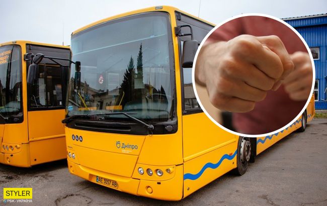 У Дніпрі пасажир накинувся з кулаками на водія автобуса (відео)