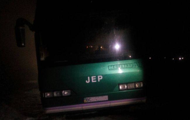 Во Львовской области сгорел туристический автобус