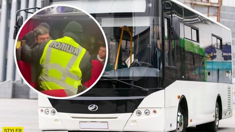 В автобусе "Одесса - Киев" полицейские "вынесли" пассажиров без COVID-сертификатов: видео реакции людей