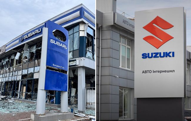 У Києві через російську атаку пошкоджено автосалони Suzuki та Subaru на Подолі