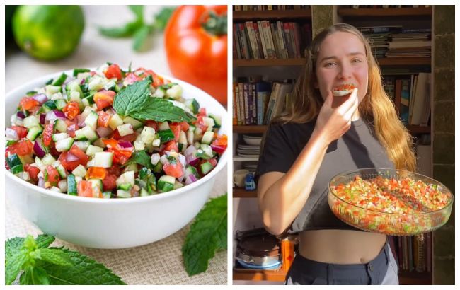 Модный салат "Ширази": весеннее блюдо для всех, кто хочет чего-то новенького