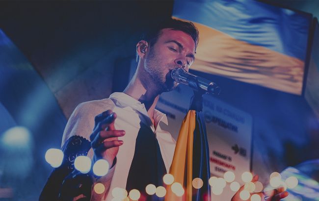 Макс Барских впервые с начала войны спел в Киеве: фото с необычного концерта
