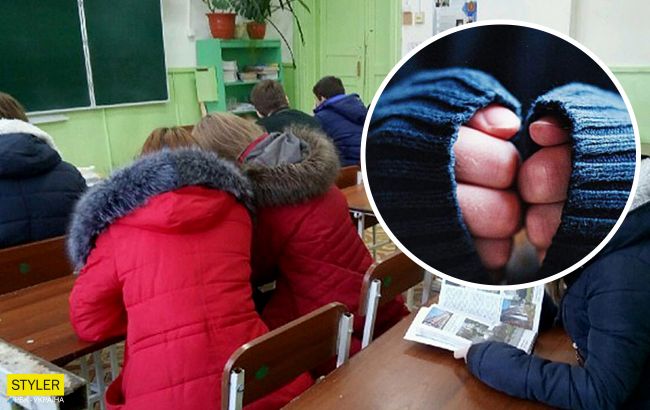 Температура в классах +10: в одной из украинских школ в нечеловеческих условиях учатся дети