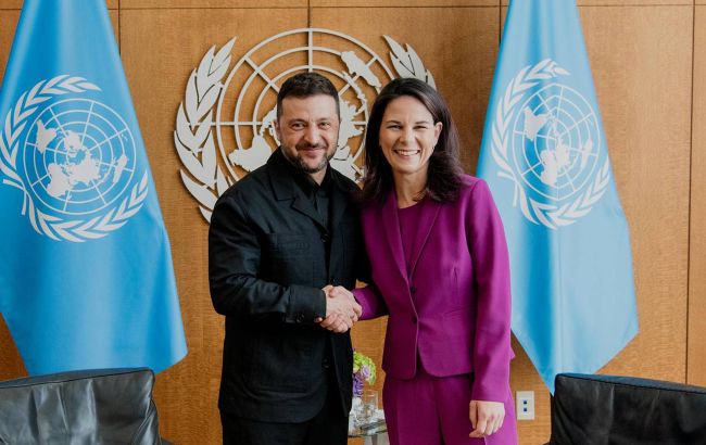 Зеленський обговорив з Бербок ключові пріоритети України на сесії Генасамблеї ООН