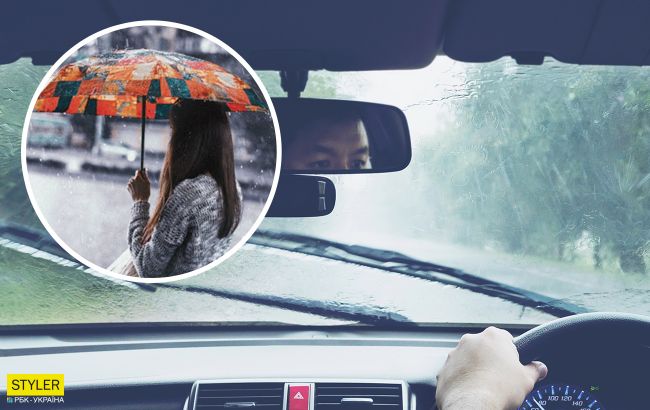 У Києві таксист вигнав пасажирку на дощ через її прохання: момент потрапив на відео