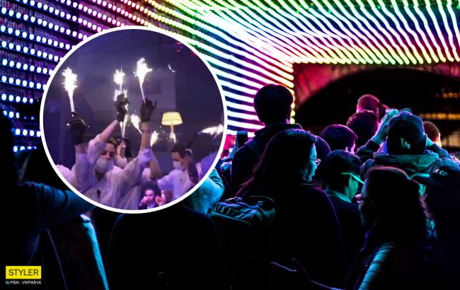 У модному київському клубі влаштували бенкет під час карантину (фото і відео)