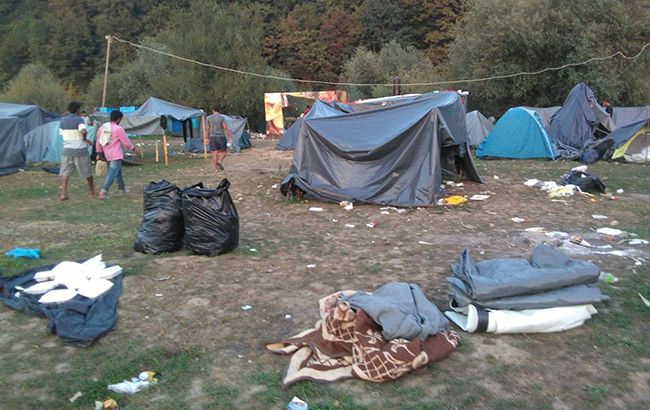 В Боснии произошел пожар в лагере мигрантов