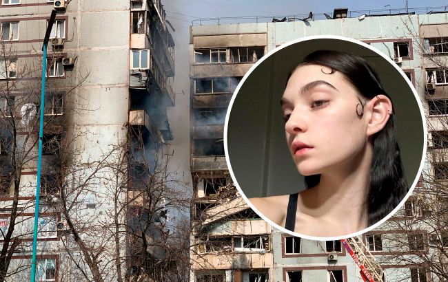 "Я была бы мертва": в Запорожье в дом известной украинской модели попала ракета