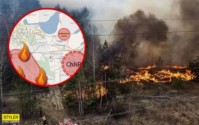 Пожежа в Чорнобилі скоро досягне сховищ радіоактивних відходів: усі подробиці