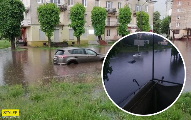 В Україні зливи затопили кілька міст: вулиці-річки і плаваючі авто (відео)