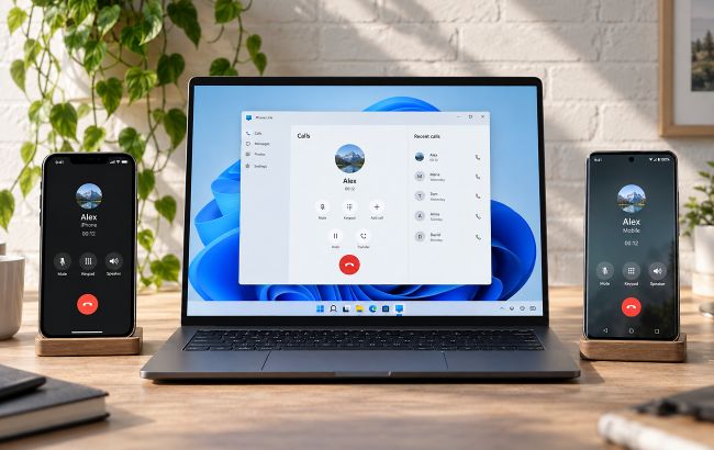 Дзвінки з ПК у Windows 11: як підключити iPhone та Android