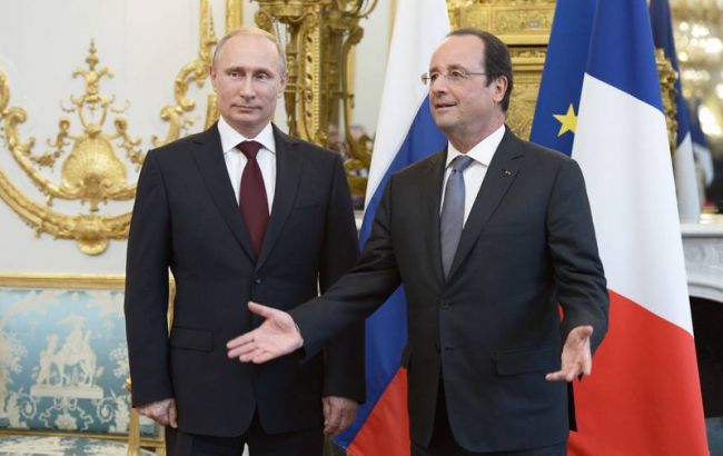 Путин и Олланд приняли решение о прекращении контракта по "Мистралям"