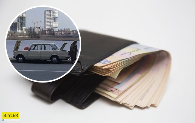 В Киеве дедушка на авто придумал оригинальный способ подработки: скоро будут последователи