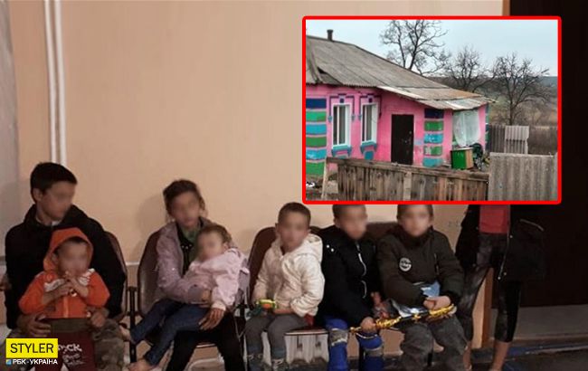 Грязные и голодные: под Кировоградом мать бросила восьмерых детей на две недели