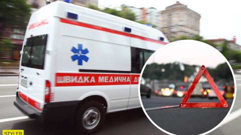 В Киеве водители увязались за "скорой" и получили мгновенную карму (видео)