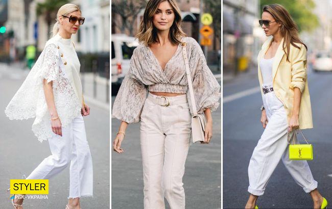 Как носить белые джинсы этим летом: 5 модных идей от стилиста