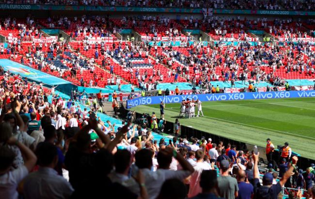 Полуфиналы и финал Евро-2020 пройдут при 45 тысячах зрителей на Уэмбли. Это 50% вместительности
