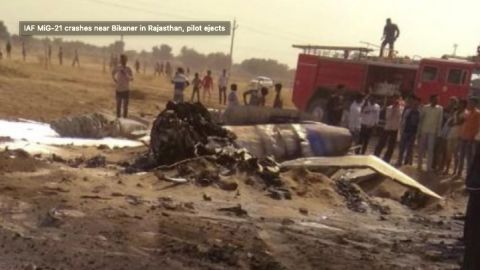 В Индии разбился истребитель МиГ-21
