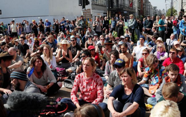 Количество задержанных активистов в Лондоне превысило 700 человек