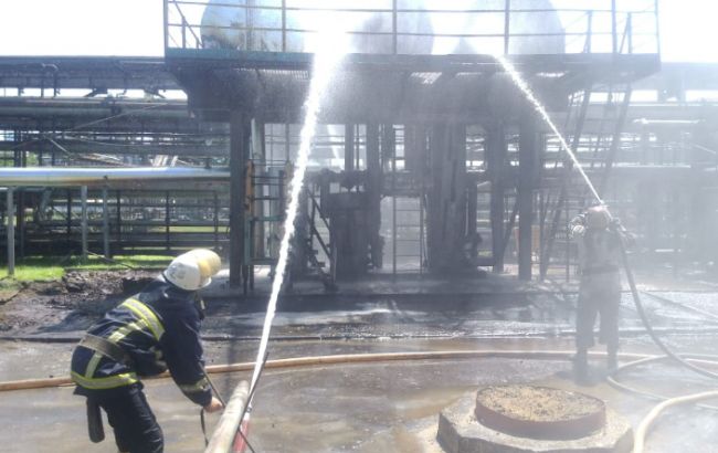У Харківській обл. горіло відділення з нафтопереробки
